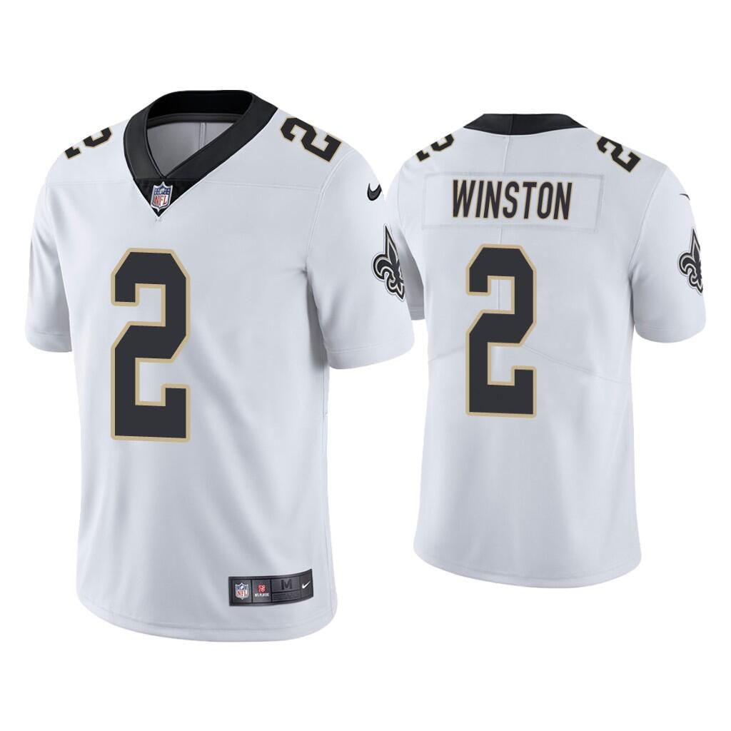 Men New Orleans Saints #2 Jameis Winston Nike White Vapor Limited NFL Jersey->new orleans saints->NFL Jersey